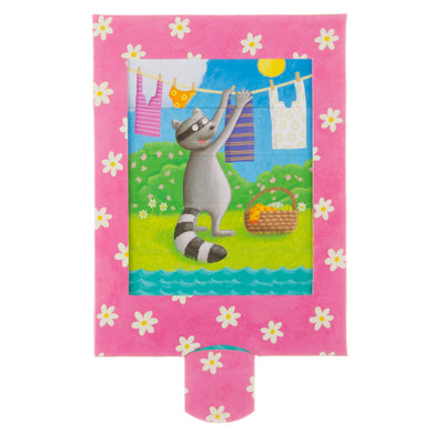 Racoon slide card - Olleke Wizarding Shop Amsterdam