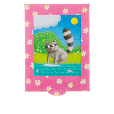 Racoon slide card - Olleke Wizarding Shop Amsterdam