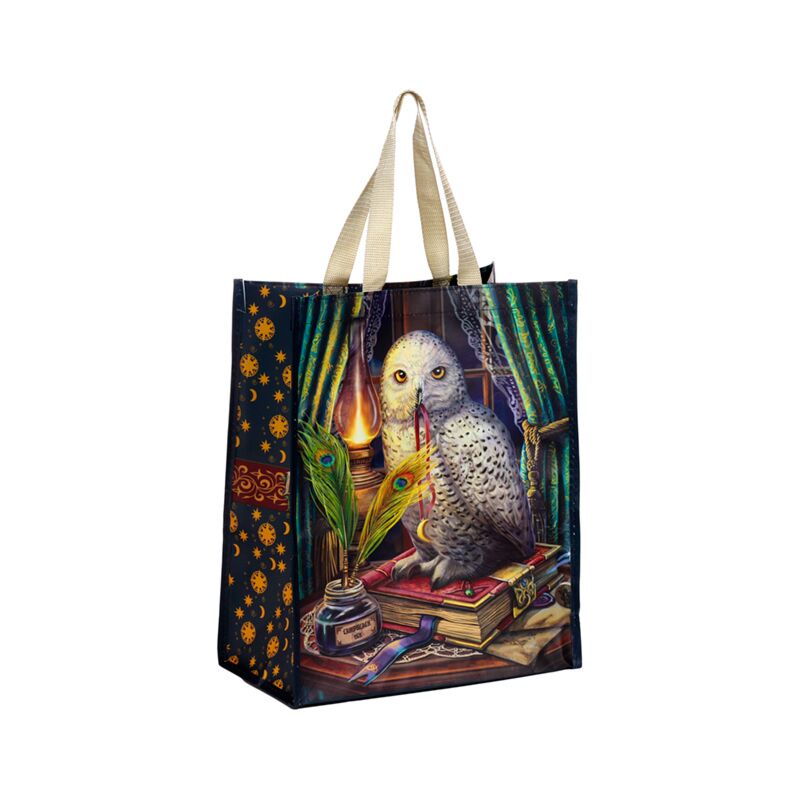 Lisa Parker Guardian of Spells Owl Reusable Shopping Bag - Olleke Wizarding Shop Amsterdam