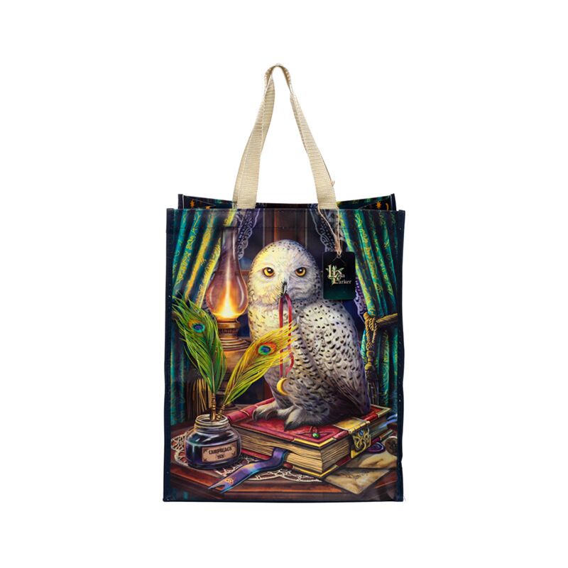 Lisa Parker Guardian of Spells Owl Reusable Shopping Bag - Olleke Wizarding Shop Amsterdam