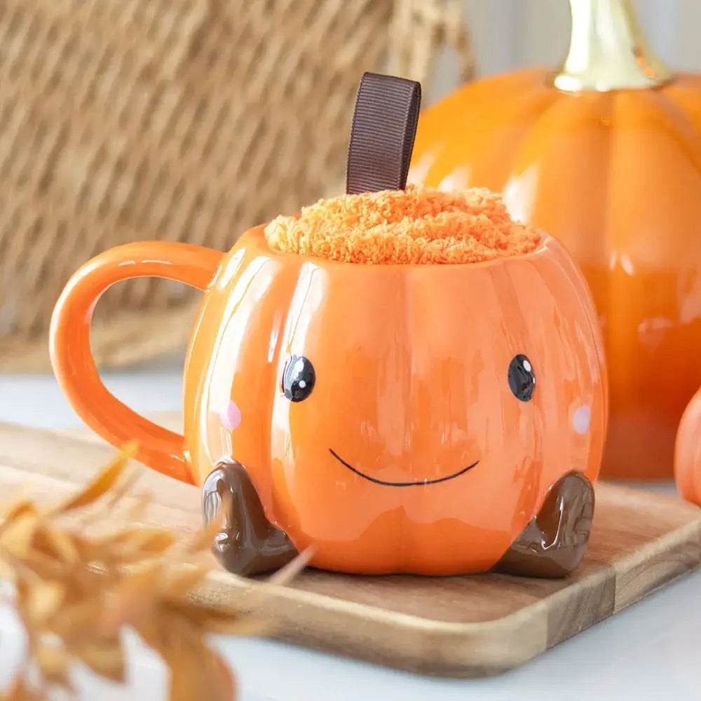 Pumpkin Mug and Socks Set - Olleke Wizarding Shop Amsterdam