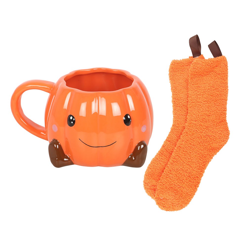 Pumpkin Mug and Socks Set - Olleke Wizarding Shop Amsterdam
