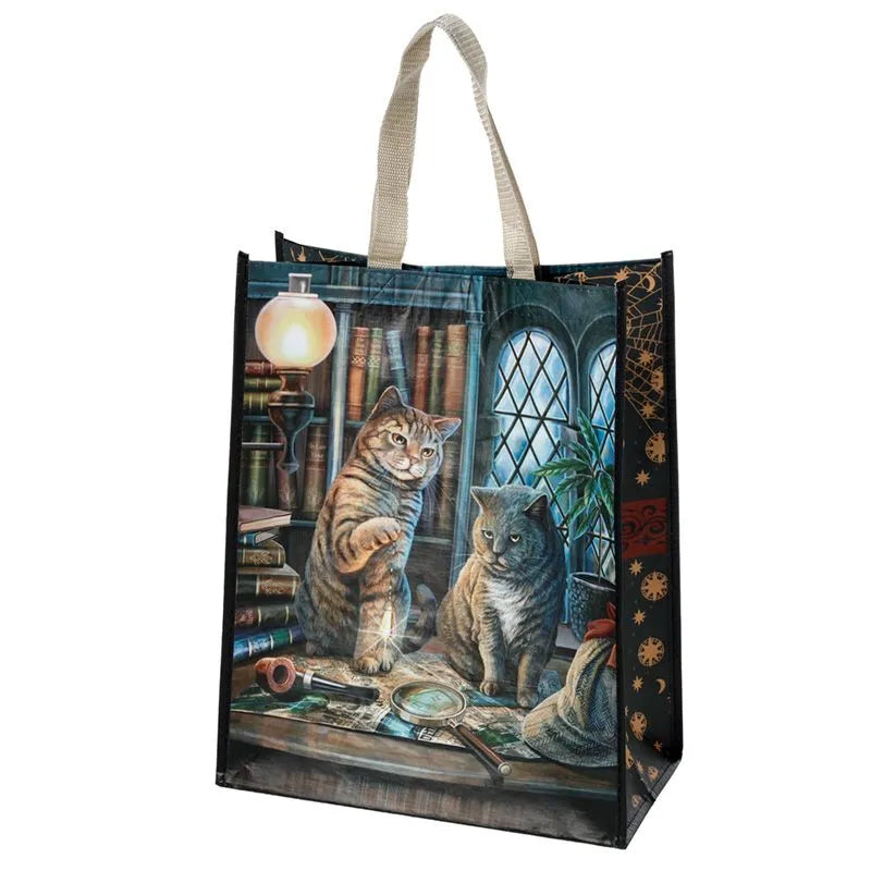 Purrlock Holmes Cat Shopping Bag - Olleke Wizarding Shop Amsterdam
