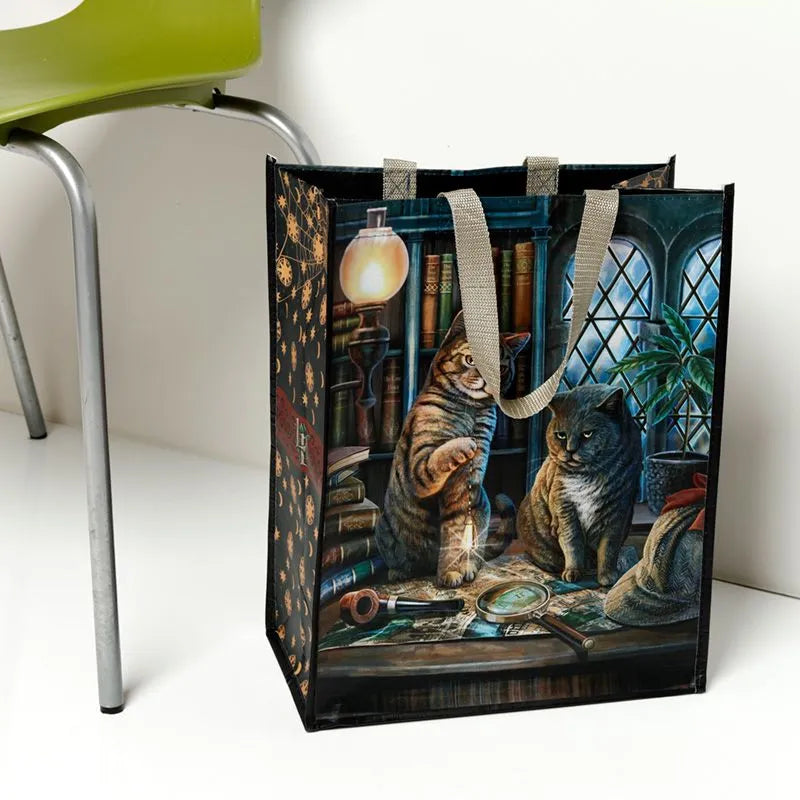Purrlock Holmes Cat Shopping Bag - Olleke Wizarding Shop Amsterdam