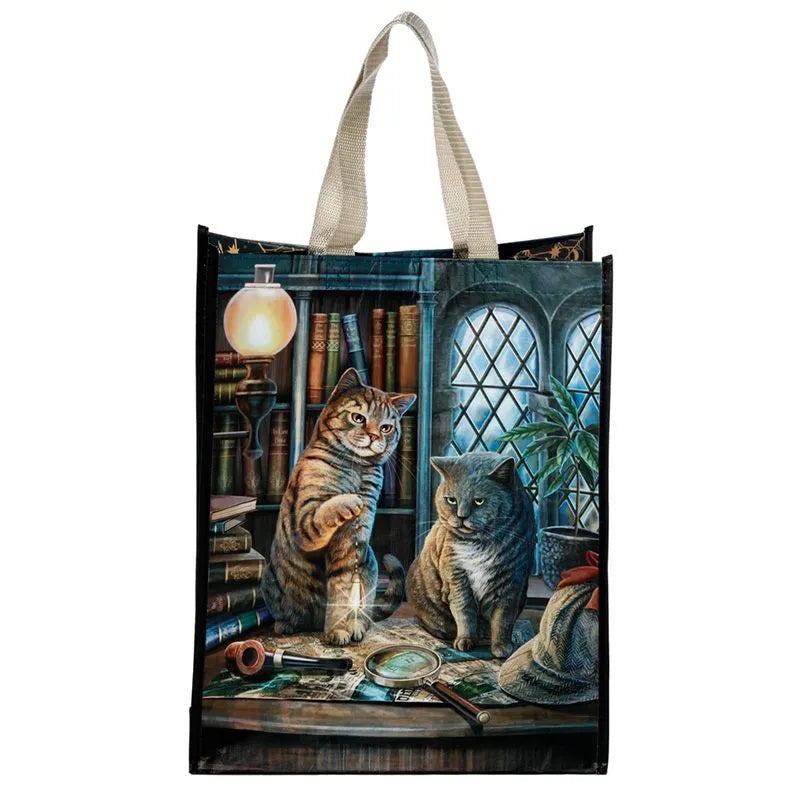 Purrlock Holmes Cat Shopping Bag - Olleke Wizarding Shop Amsterdam