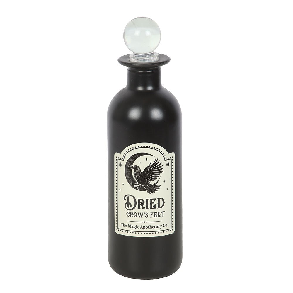 Dried Crow's Feet Decorative Glass Potion Bottle - Olleke Wizarding Shop Amsterdam