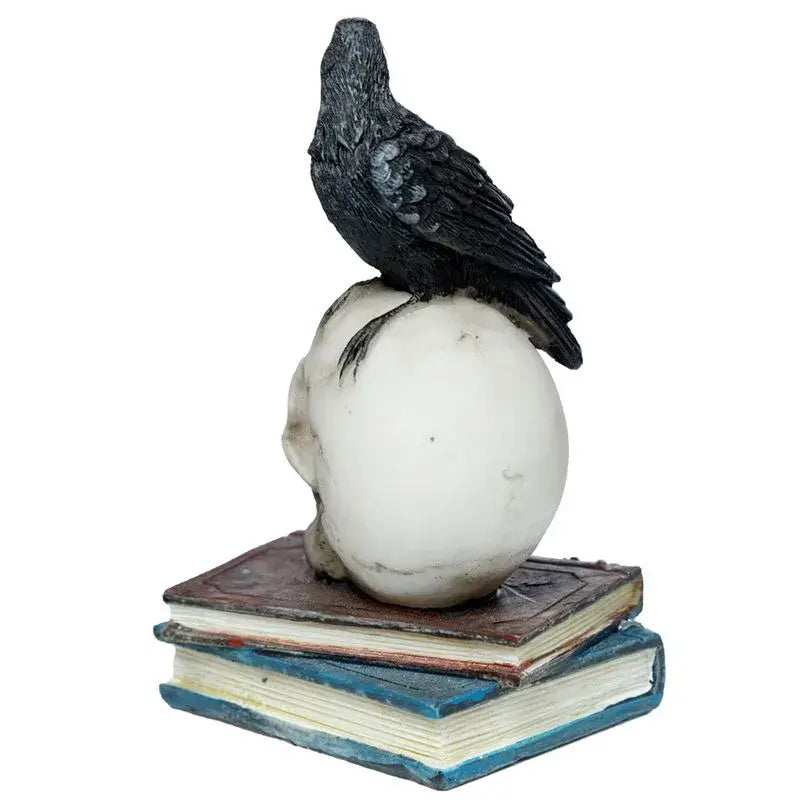 Raven on skull - Olleke Wizarding Shop Amsterdam