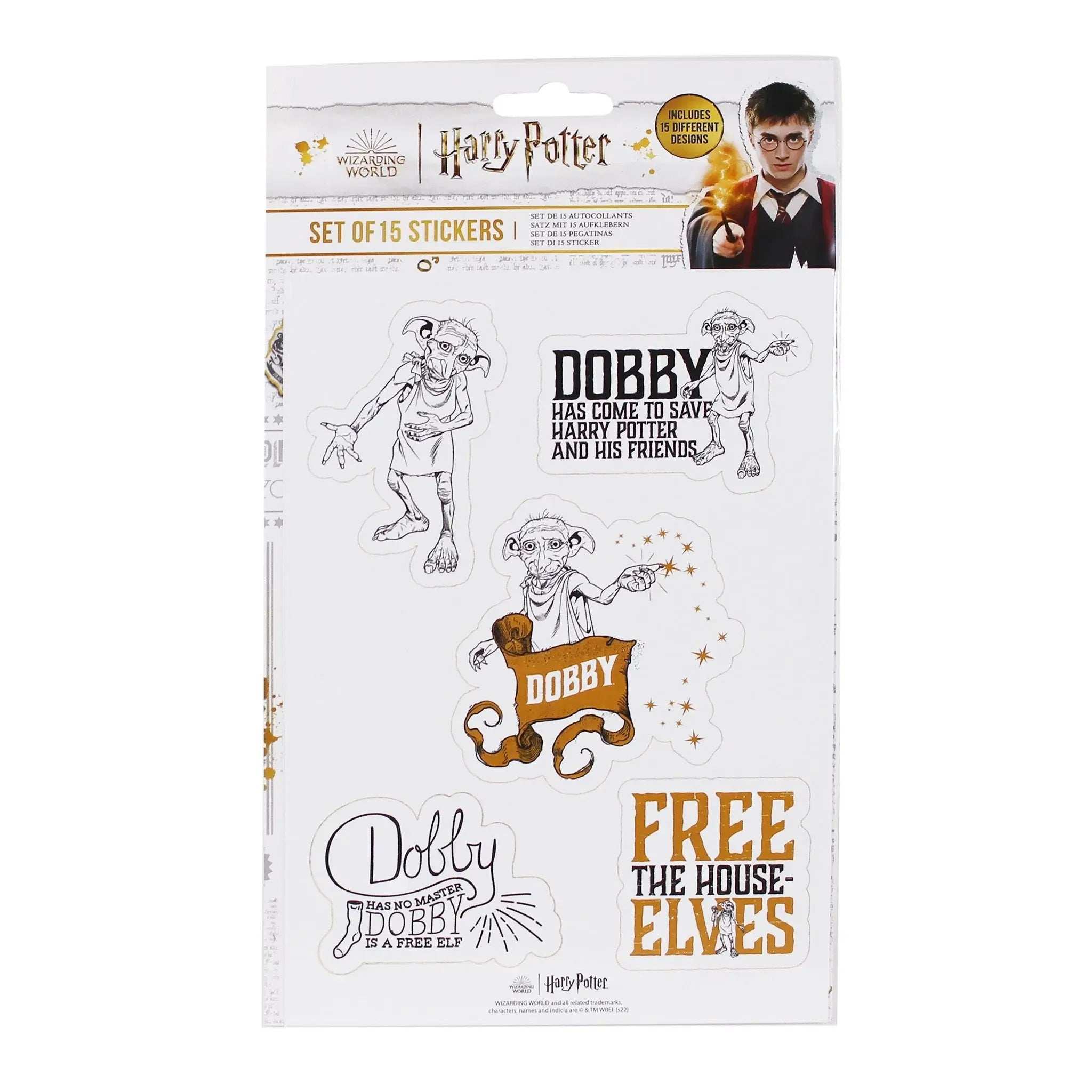 Harry Potter Sticker Sheet Dobby - Olleke Wizarding Shop Amsterdam