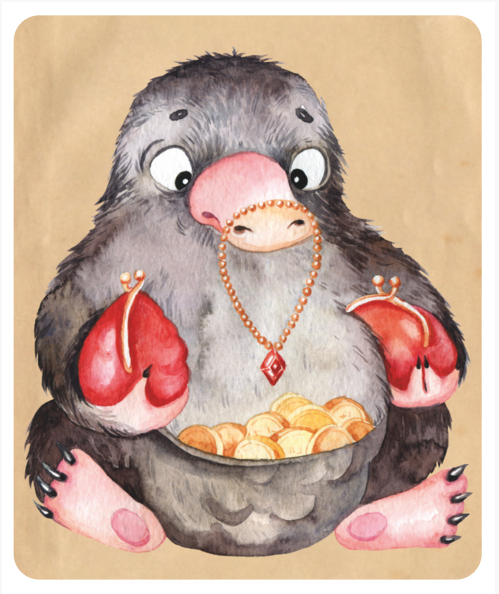 Nifflers coins Magnet - Olleke Wizarding Shop Amsterdam