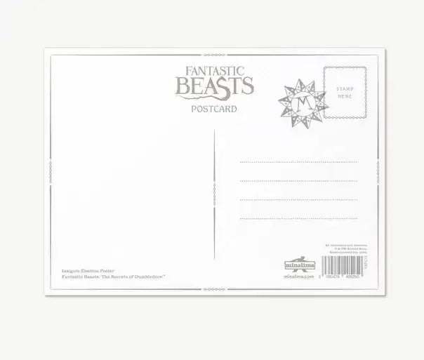 Fantastic Beasts Isignia Election Poster Postcard - Olleke Wizarding Shop Amsterdam