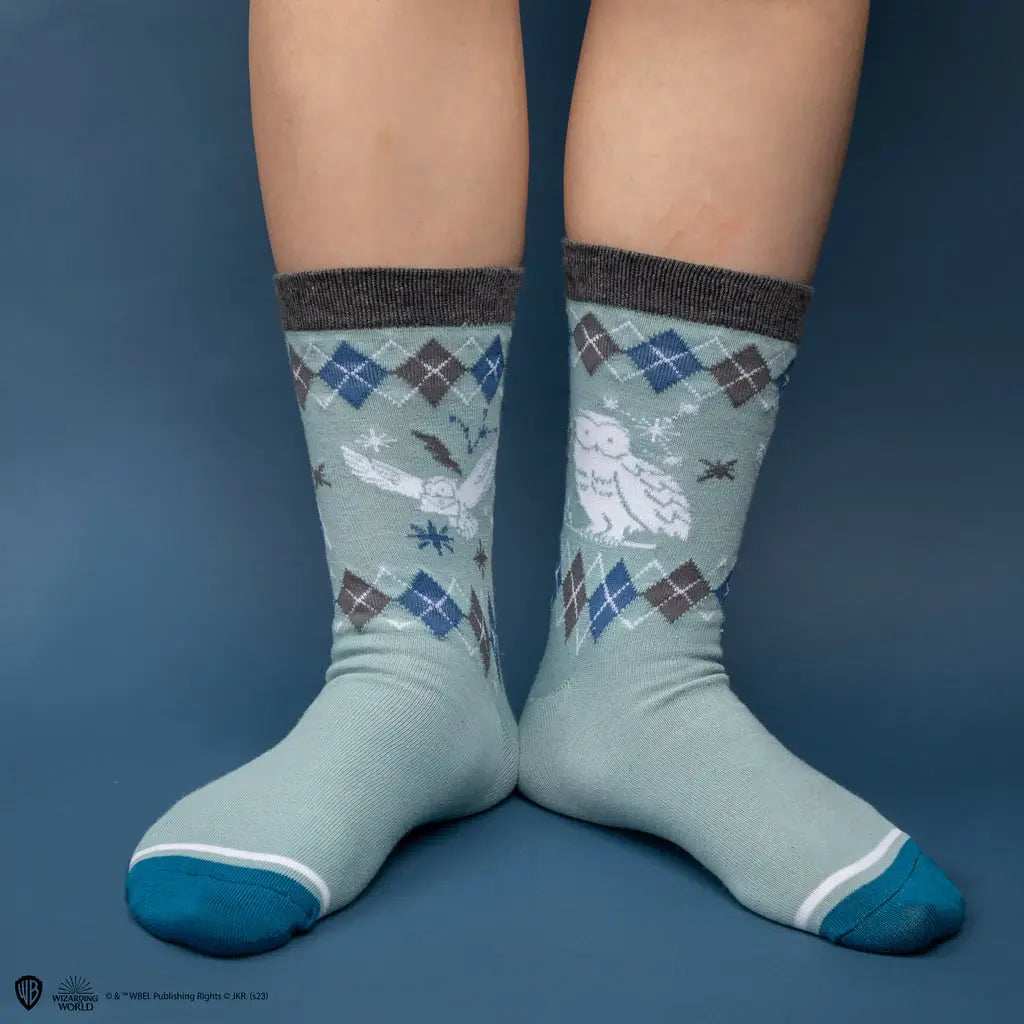 Harry Potter Set of 3 Hedwig Socks - Olleke Wizarding Shop Amsterdam