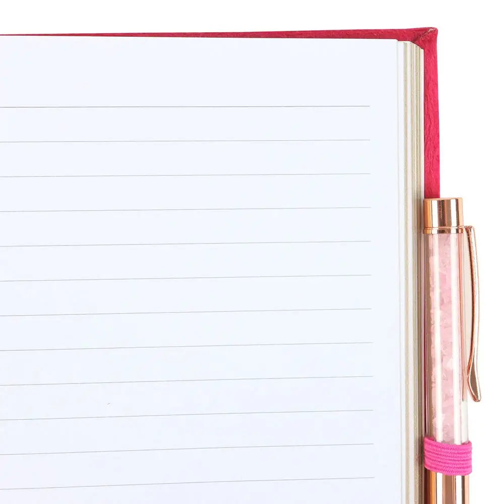 Book of Love Spells Journal with Rose Quartz Crystal Pen - Olleke Wizarding Shop Amsterdam