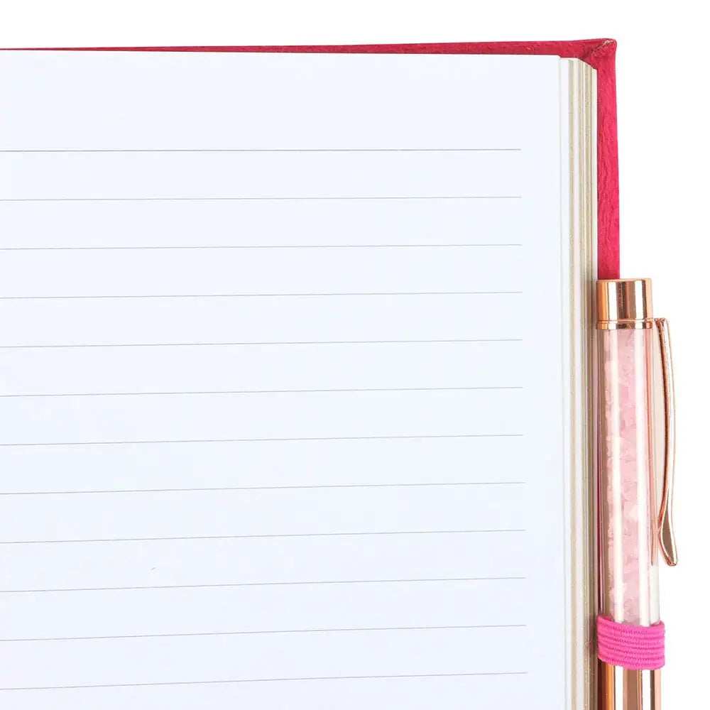 Book of Love Spells Journal with Rose Quartz Crystal Pen - Olleke Wizarding Shop Amsterdam