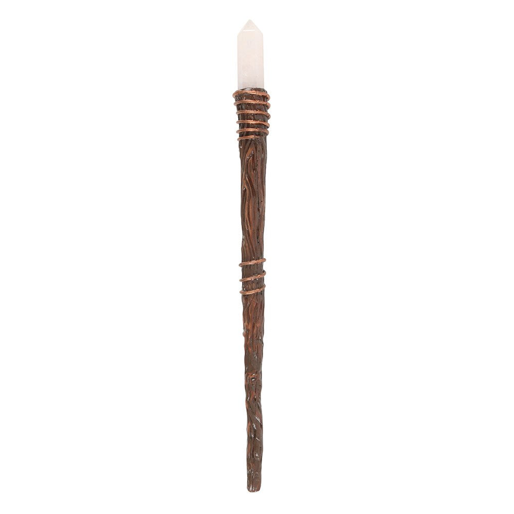 Thin Energy Clearing Aura Quartz Crystal Wand - Olleke Wizarding Shop Amsterdam