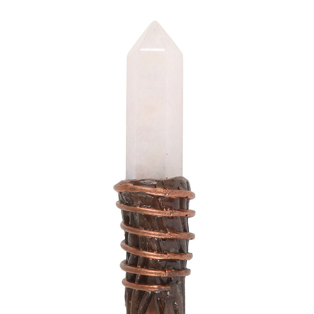 Thin Energy Clearing Aura Quartz Crystal Wand - Olleke Wizarding Shop Amsterdam