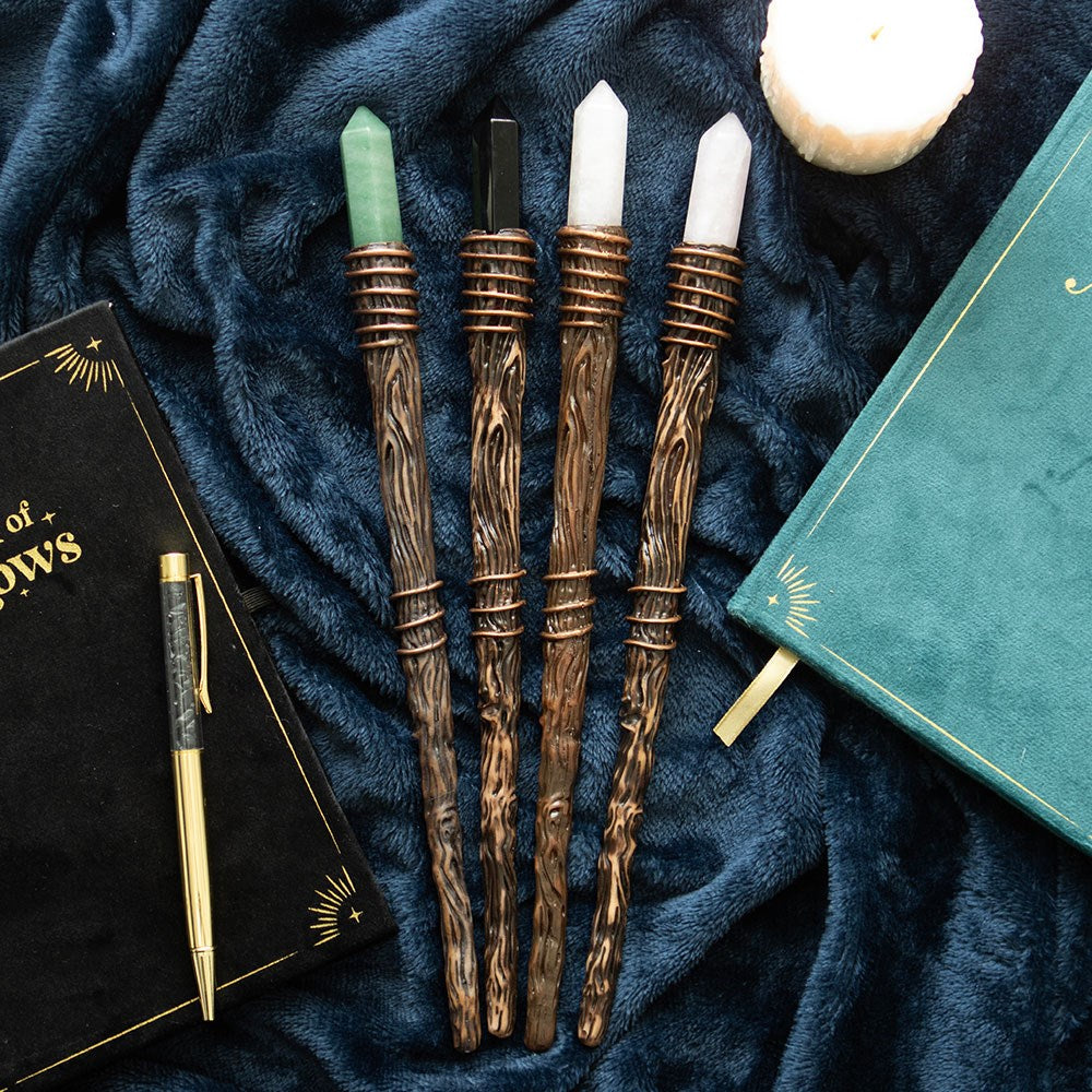 Thin Abundance Green Aventurine Crystal Wand - Olleke Wizarding Shop Amsterdam