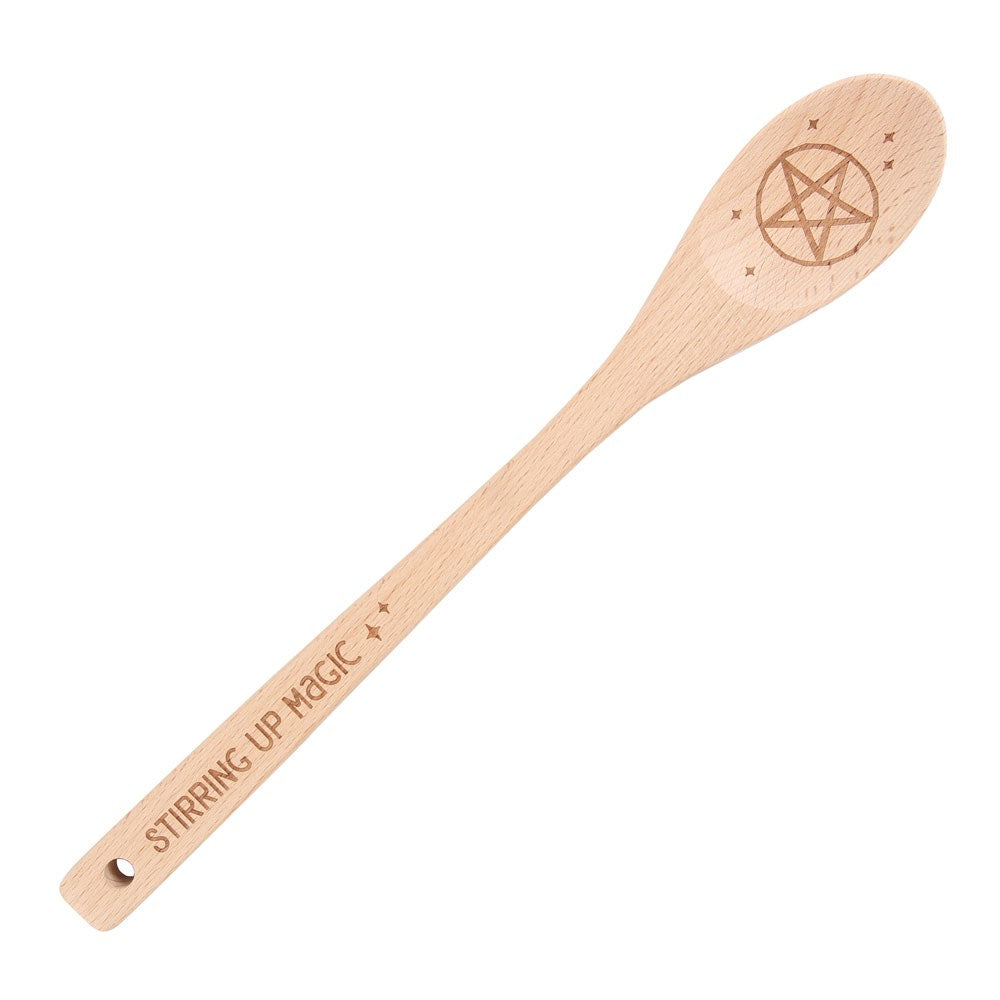 Stirring Up Magic Wooden Pentagram Spoon - Olleke Wizarding Shop Amsterdam
