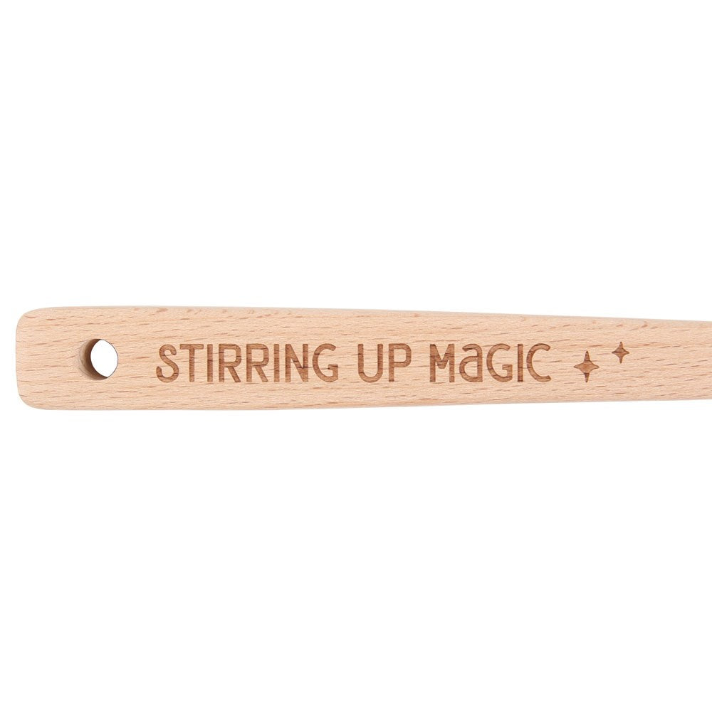 Stirring Up Magic Wooden Pentagram Spoon - Olleke Wizarding Shop Amsterdam