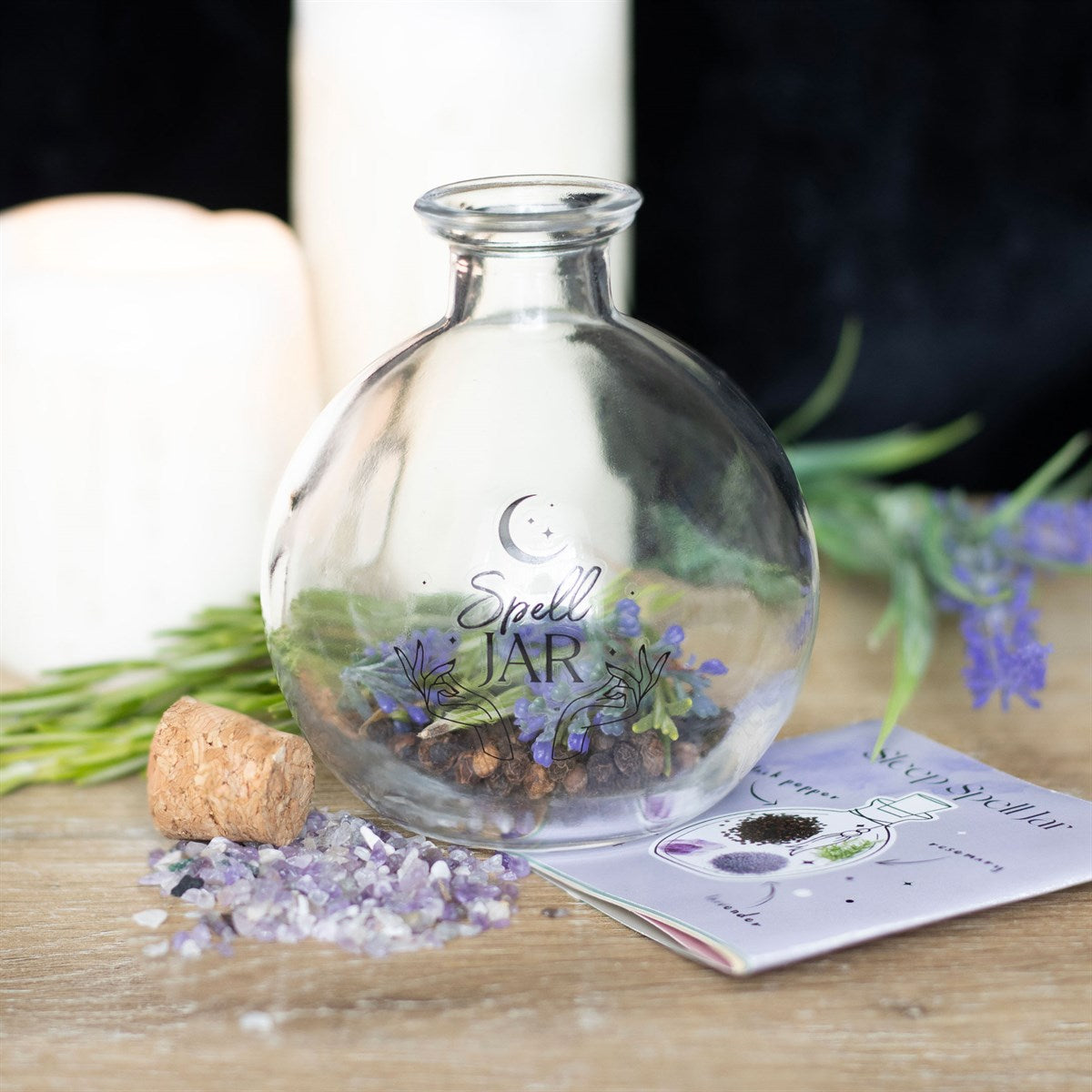 Glass Spell Jar with Recipe Booklet - Olleke Wizarding Shop Amsterdam