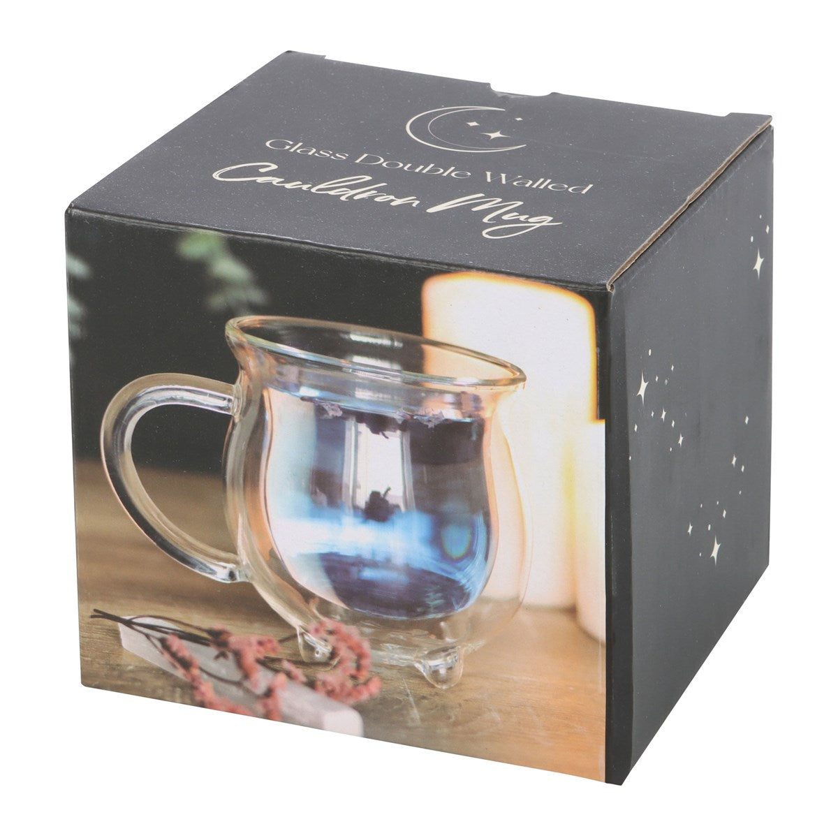 Clear Double Walled Glass Cauldron Mug - Olleke Wizarding Shop Amsterdam