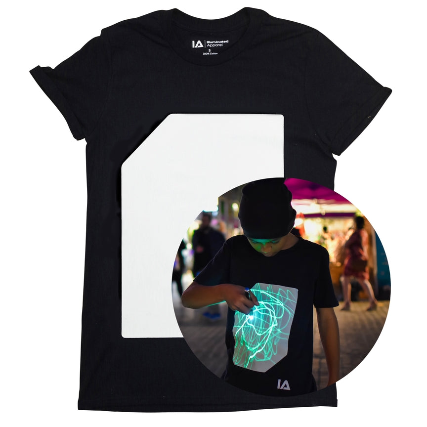 Interact Glow T-Shirts - Black/Green - Olleke Wizarding Shop Amsterdam