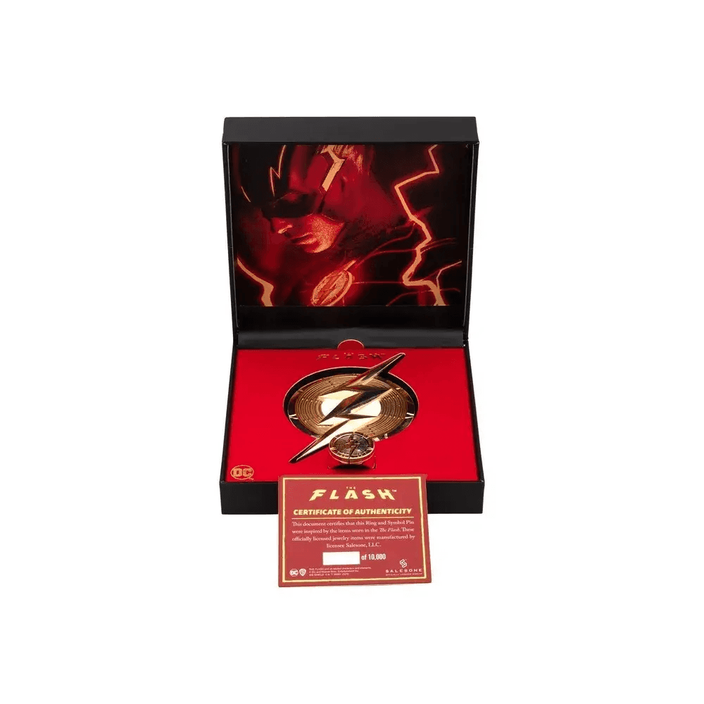 The Flash Pin and ring replica, Olleke Wizarding Shop Amsterdam