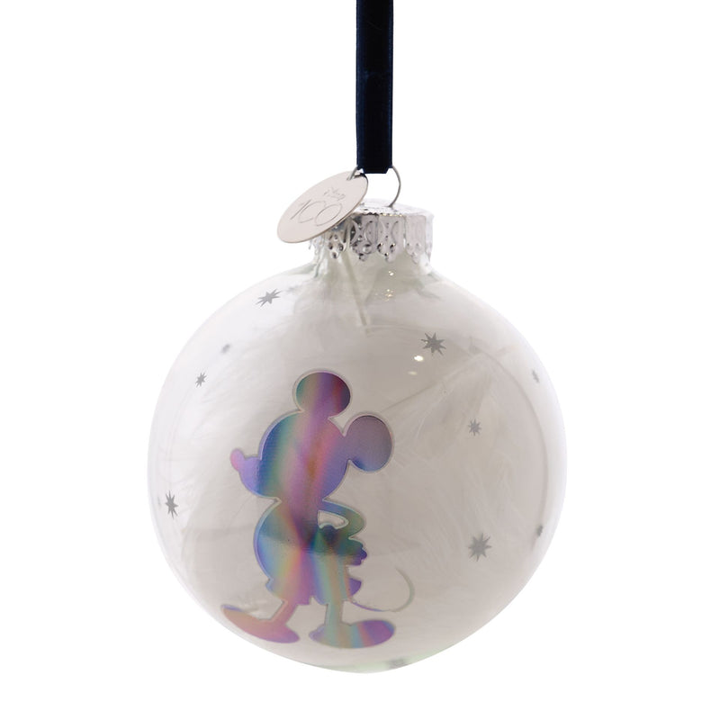 Disney 100 Glass Bauble - Mickey Mouse