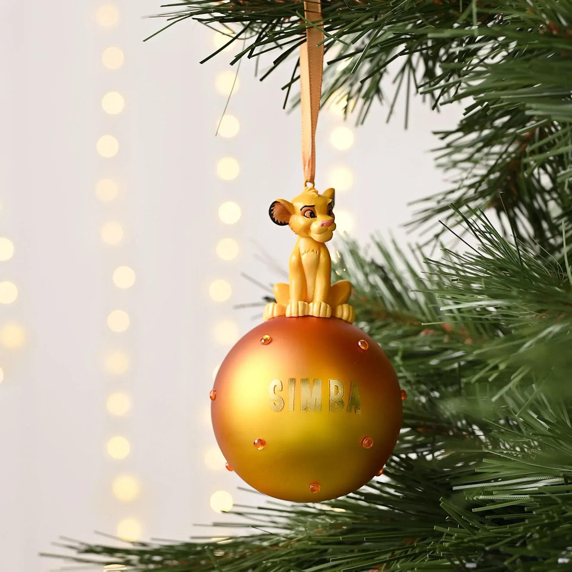 Disney Simba On A Glass Bauble - Olleke Wizarding Shop Amsterdam
