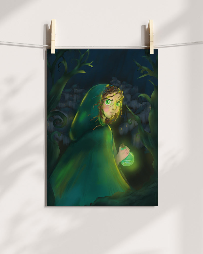 Druïde in het Duister Art Print