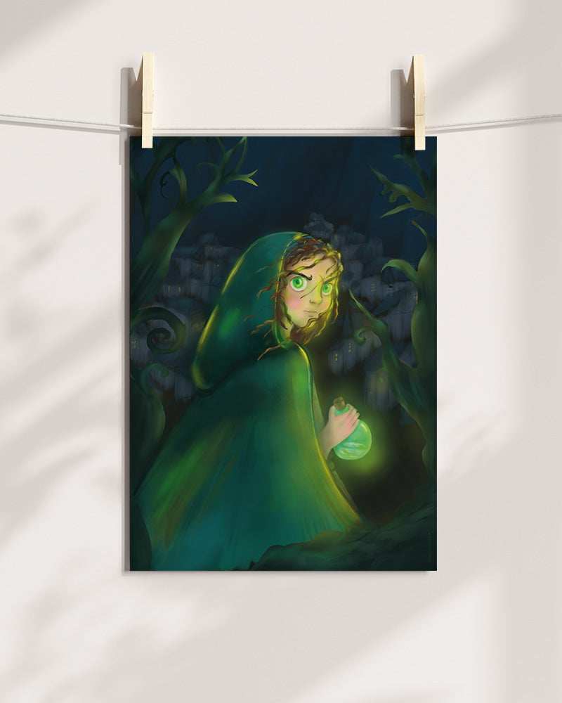 Druïde in het Duister Art Print