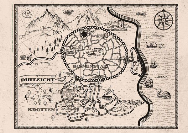 Druïde in het duister - Duitzicht Fantasymap