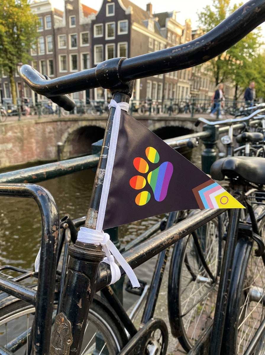 Pride Paw Bike Flag