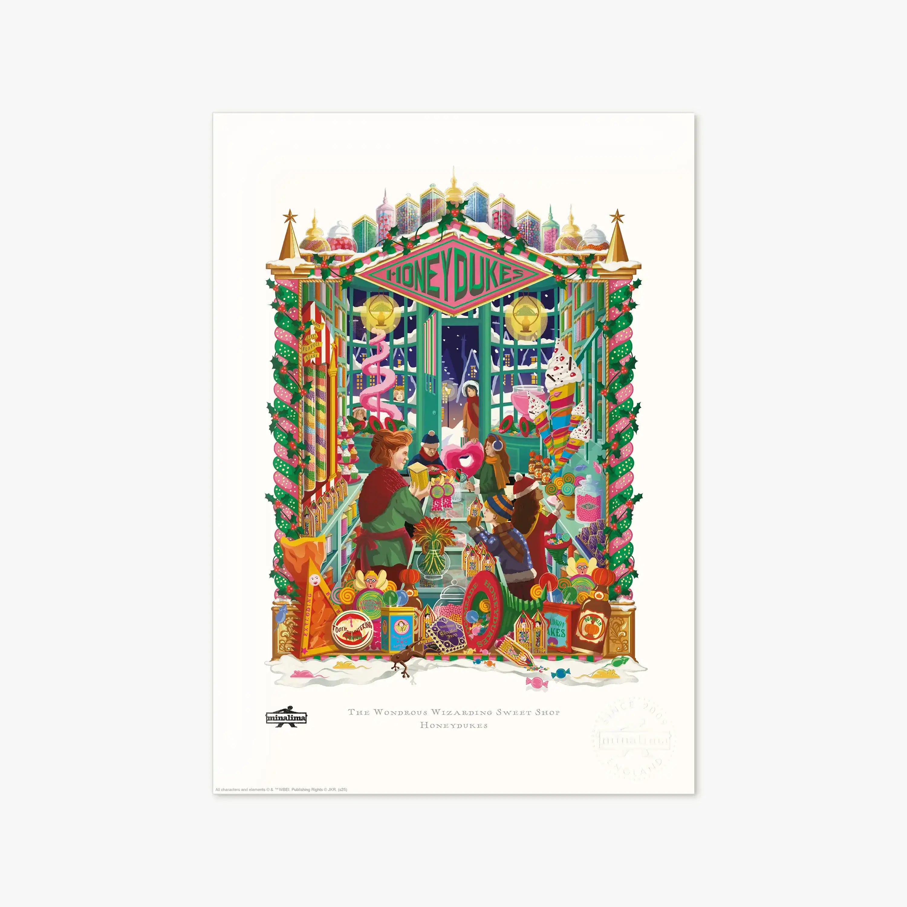 The Wondrous Wizarding Sweet Shop Art Print - Olleke Wizarding Shop Amsterdam