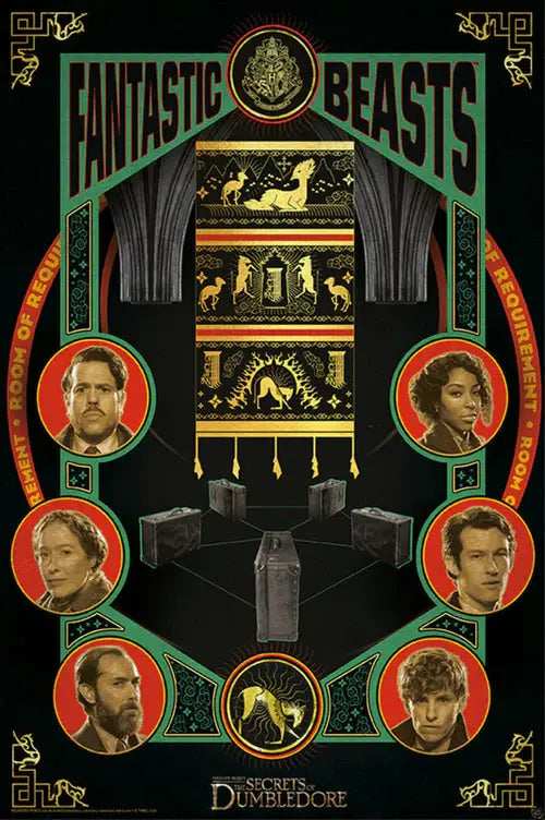 Fantastic Beasts - The Secrets of Dumbledore Cast Poster - Olleke Wizarding Shop Amsterdam