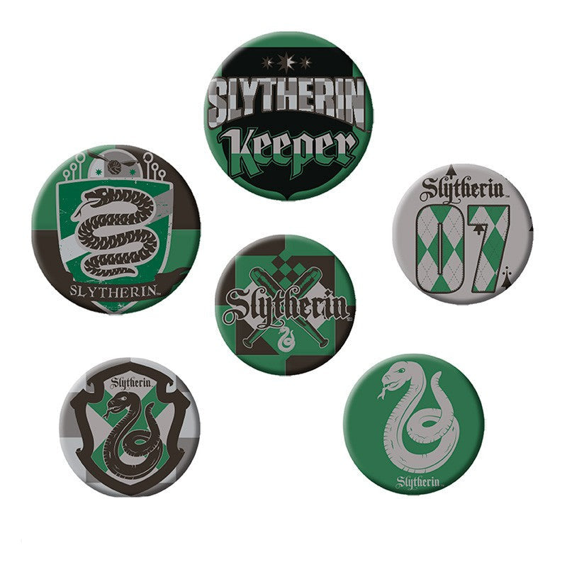 Harry Potter Badge Pack Slytherin - Olleke Wizarding Shop Amsterdam