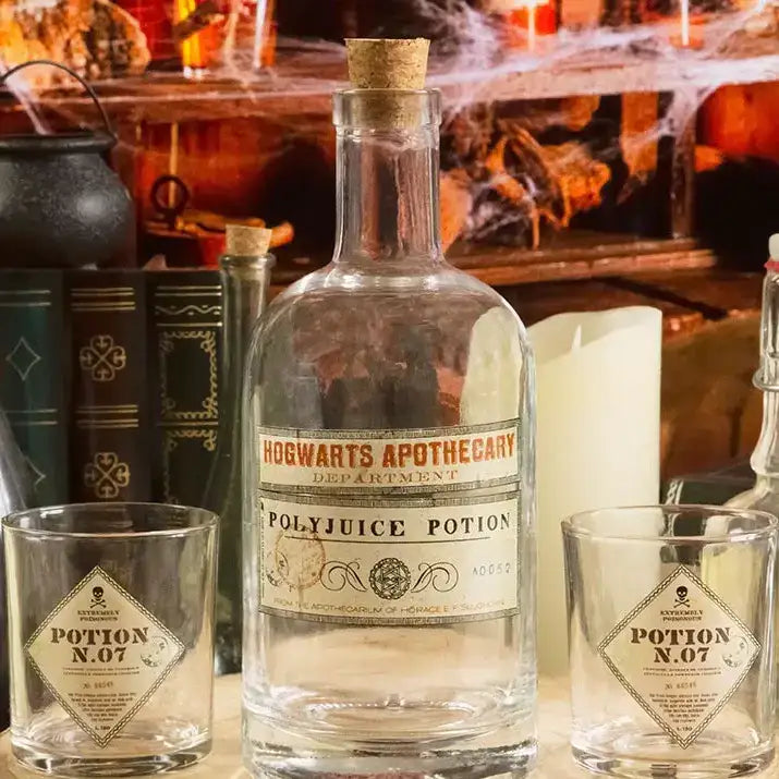 Harry Potter Bottle and glasses Set - Potion - Olleke Wizarding Shop Amsterdam