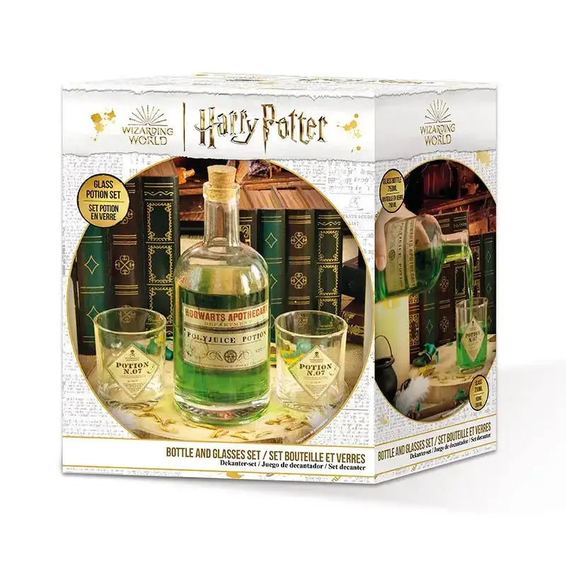 Harry Potter Bottle and glasses Set - Potion - Olleke Wizarding Shop Amsterdam
