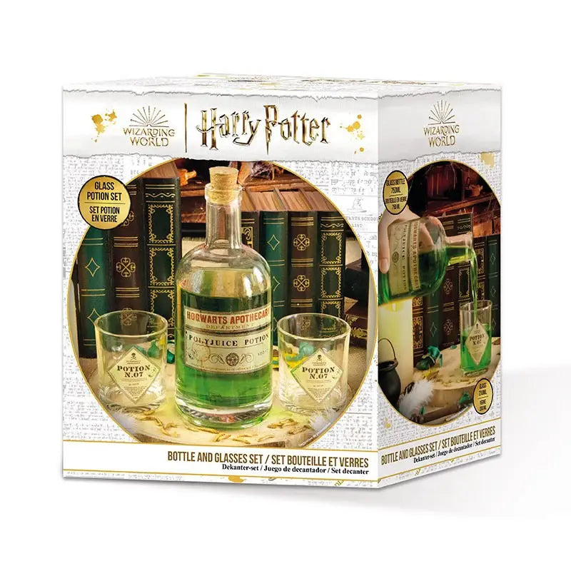 Harry Potter Bottle and glasses Set - Potion - Olleke Wizarding Shop Amsterdam