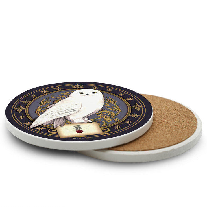 Harry Potter Ceramic Coasters "Hedwig"