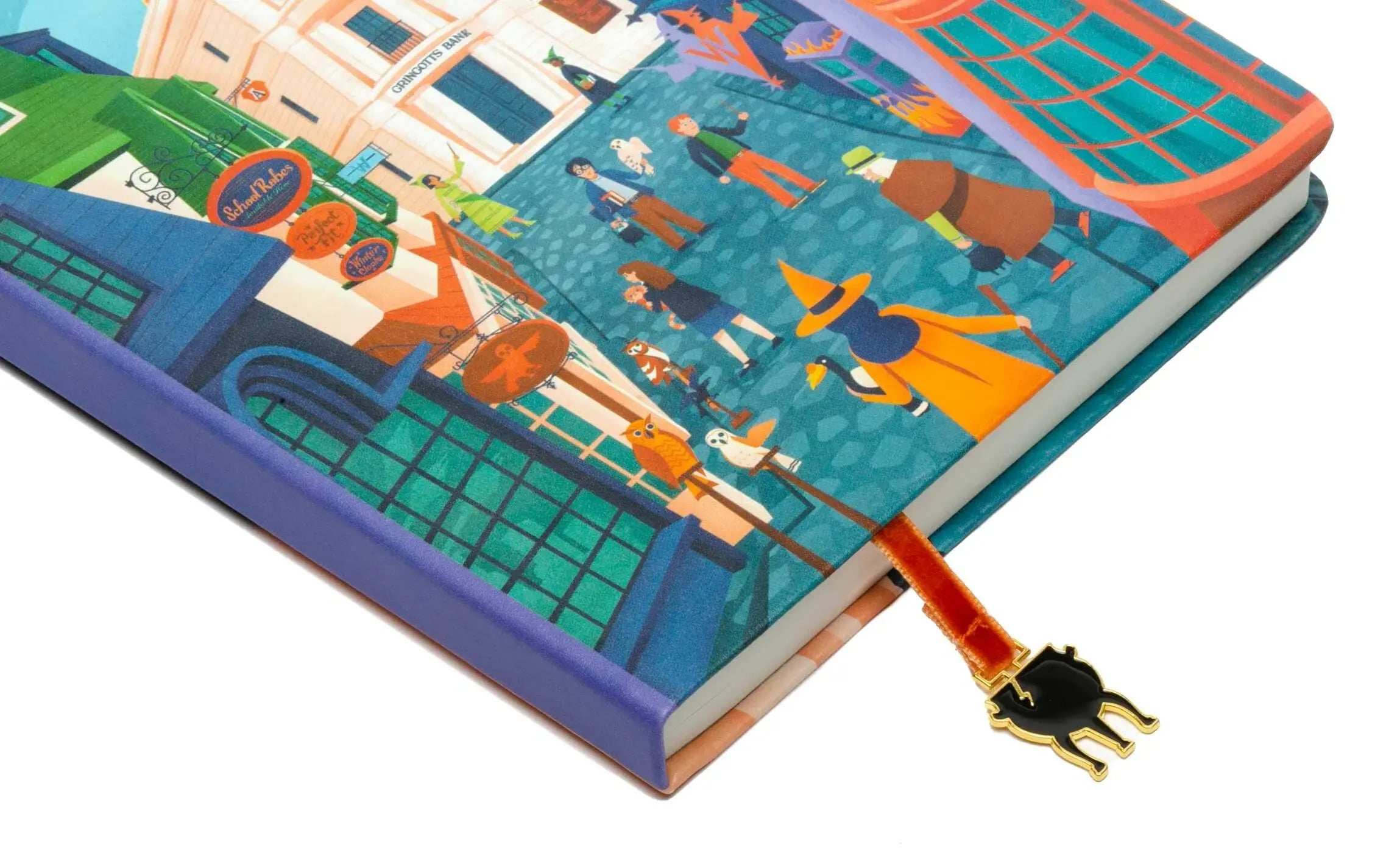 Harry Potter Exploring Diagon Alley Journal with Ribbon Charm - Olleke Wizarding Shop Amsterdam