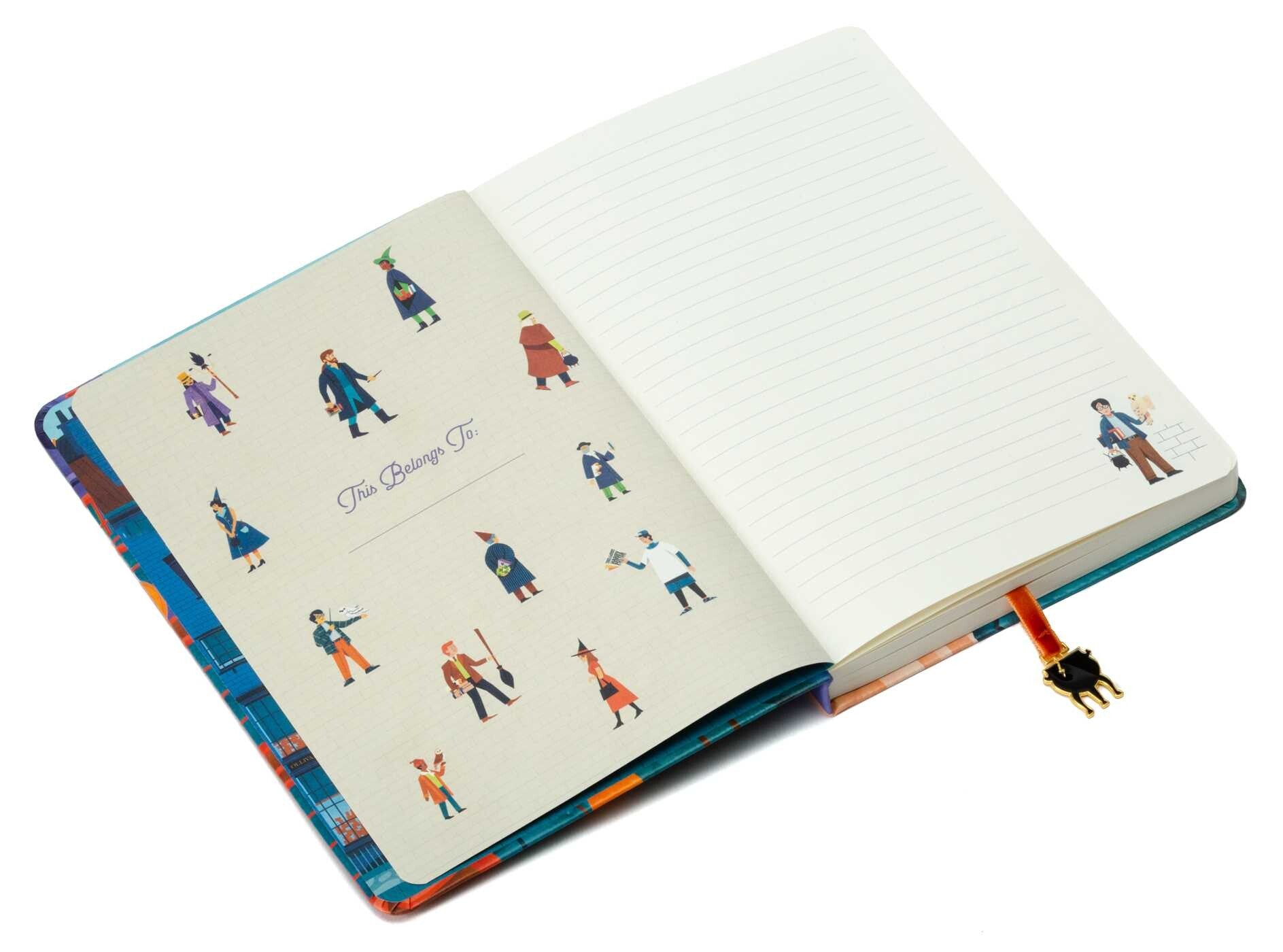 Harry Potter Exploring Diagon Alley Journal with Ribbon Charm - Olleke Wizarding Shop Amsterdam