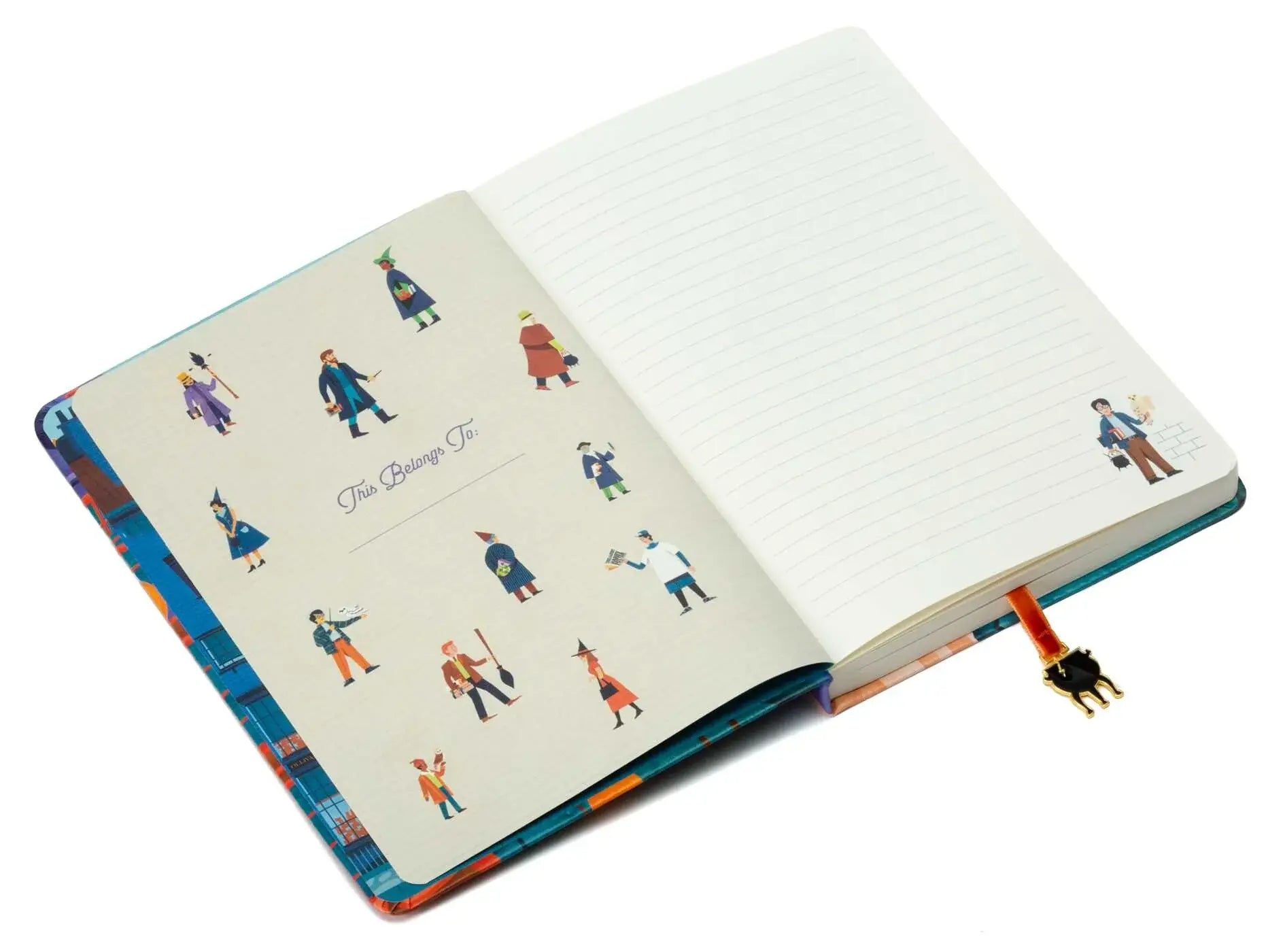 Harry Potter Exploring Diagon Alley Journal with Ribbon Charm - Olleke Wizarding Shop Amsterdam