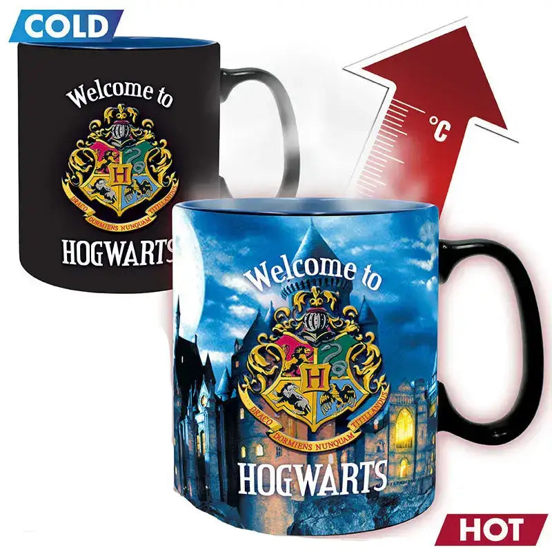 Harry Potter Heat Changing Mug Hogwarts - Olleke Wizarding Shop Amsterdam