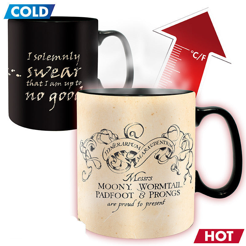Harry Potter Heat Changing Mug Marauders Map - Olleke Wizarding Shop Amsterdam