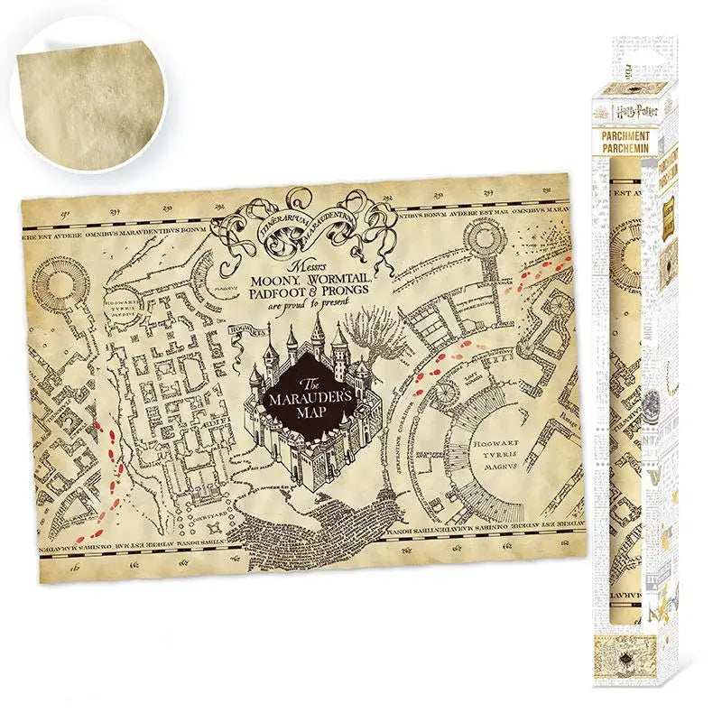 Harry Potter Parchment poster - Marauder's Map - Olleke Wizarding Shop Amsterdam