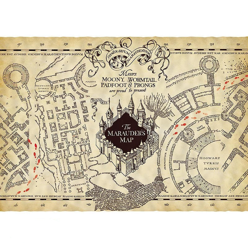 Harry Potter Parchment poster - Marauder's Map