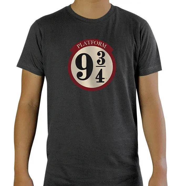 Harry Potter Tshirt dark grey Tshirt - 9 3/4 - Olleke Wizarding Shop Amsterdam