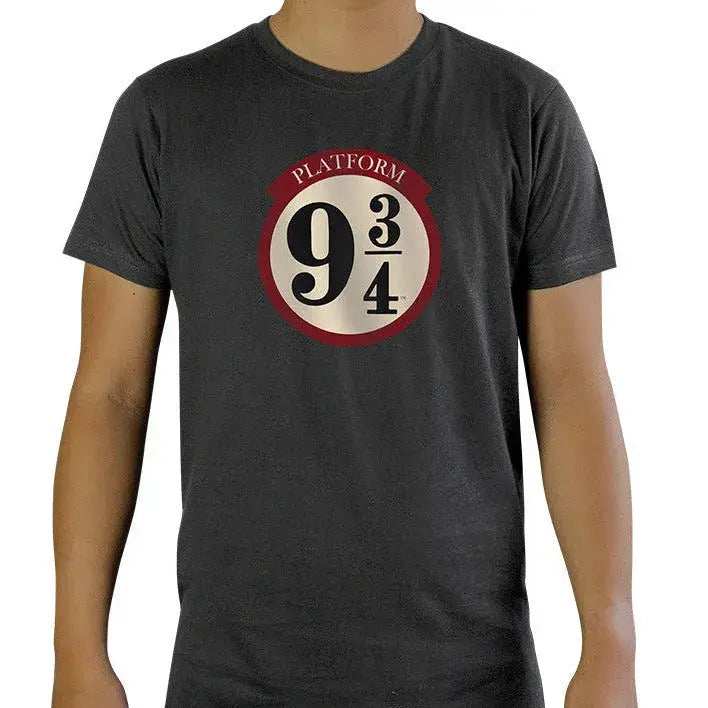 Harry Potter Tshirt dark grey Tshirt - 9 3/4 - Olleke Wizarding Shop Amsterdam