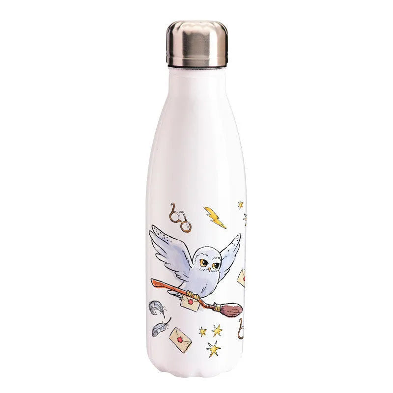 Harry Potter Water Bottle - Hogwarts Symbols - Olleke Wizarding Shop Amsterdam