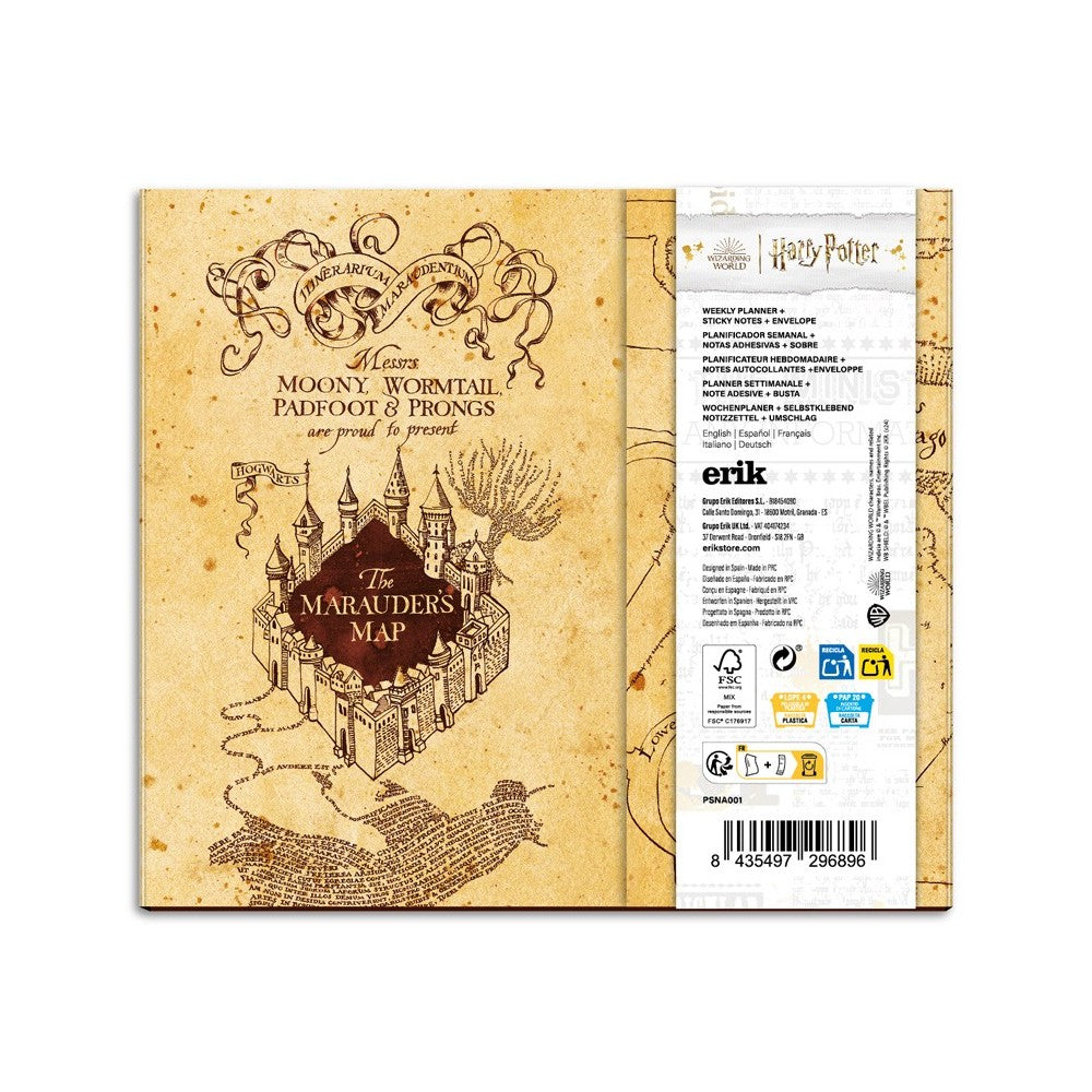 Harry Potter Planner with Sticky Notes - Olleke Wizarding Shop Amsterdam